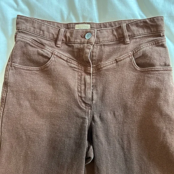 Wilfred Free Archer High Rise Brown Jeans size 6 - Picture 4 of 10